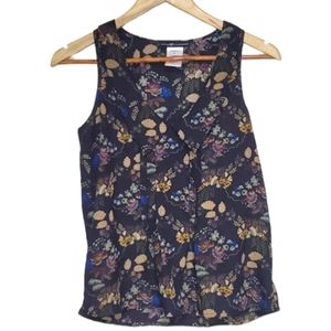 LOVE SQUARED floral sleeveless top size XS